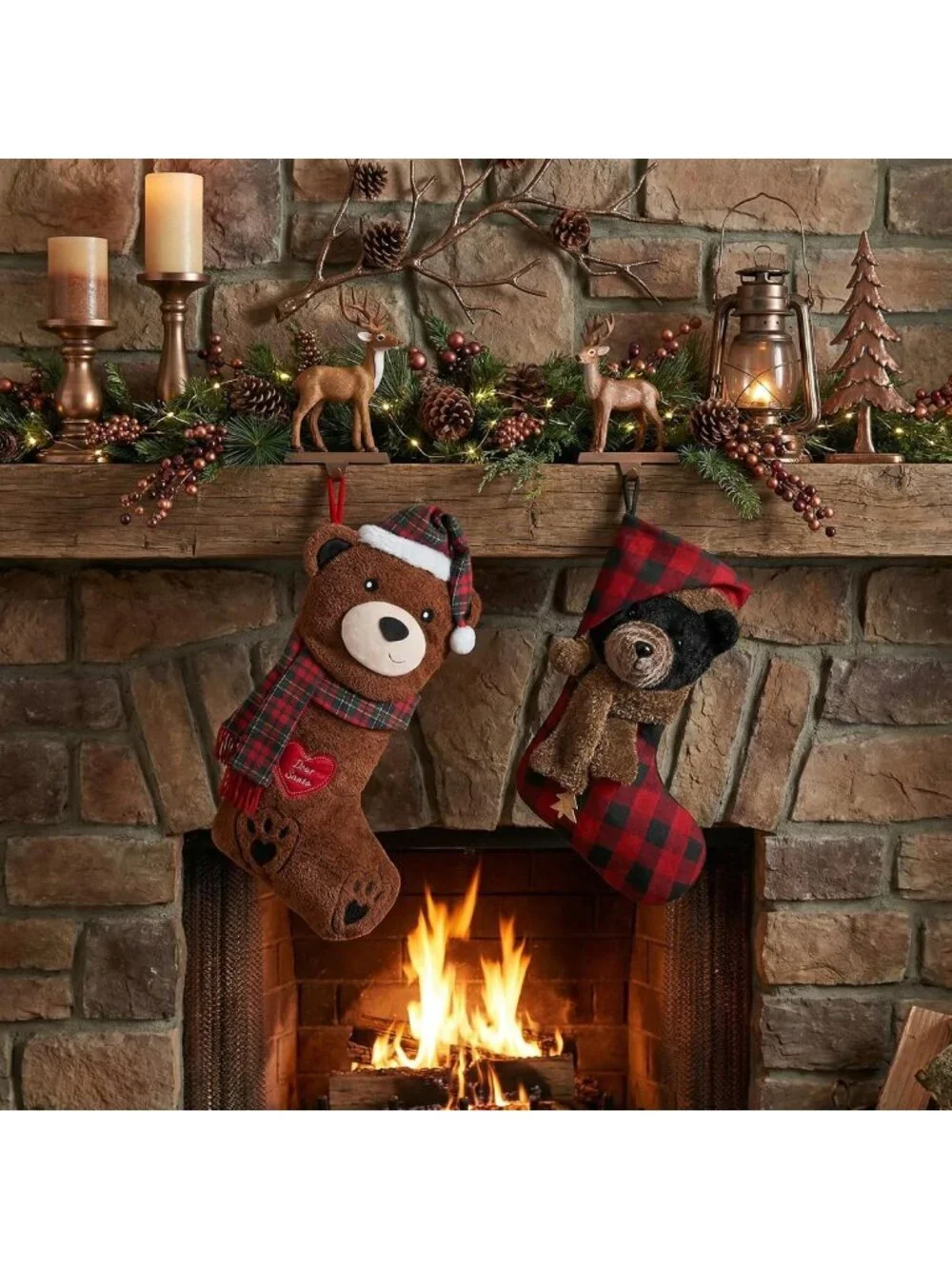 Cute Plush Christmas Stockings - 21
